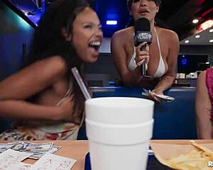 yo check out this wild public 3some with cash, blondes sucking black cock outdoors 😏💦