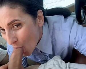 GABRIELLA SUCK MY COCK FAST BEFORE PEOPLE PASS AND INTERRUPT MY SPERM LOAD!