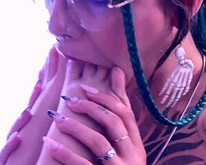 Ever wondered how deep her toes go down my throat while worshipping?