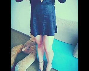 veronica shakes her tranny ass on dildo for daily solo fetish fun