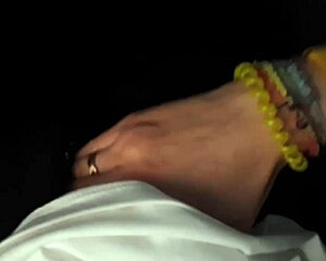 cute blonde sucks and swallows cum on public bus ride