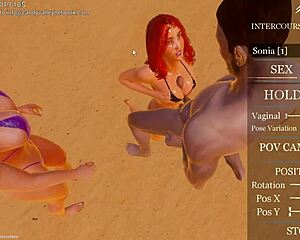 wild redheads go anal assfucking in retro blue films