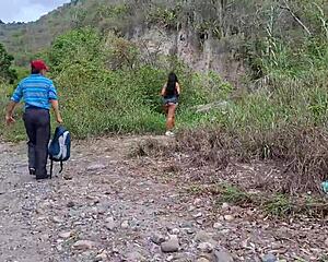 old creep day laborer bends busty big ass peasant over fucks her juicy pussy hard