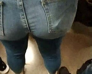 spying on curvy figure riding the metro