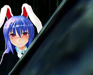 i can't stop strokin my big tits futanari slut reisen's juicy ass n pussy