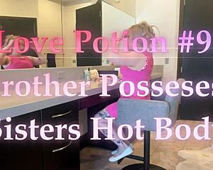 Stepbrother's Love Potion Takes Over Blonde Sister's Hot Body