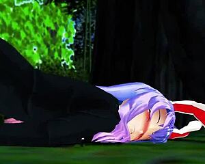 i can't stop strokin my big tits futanari slut reisen's juicy ass n pussy