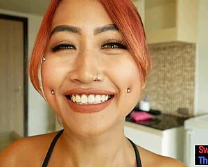 damn my big butt thai amateur cutie gives pov blowjob then takes bent over doggystyle missionary hardcore fuck