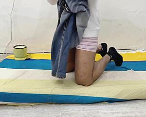 stepbrother begs stepsister for close-up dirty talk shave then rough doggystyle fuck