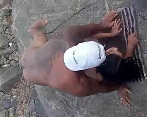 Hey, bolt jones invites 18yo angel ferraz to nudist beach sex!