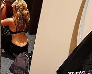 i can't believe our changing room scandal, me and german teens in hardcore ffm threesome pov sex