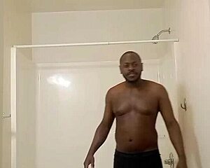 she strips down and fingers her ass in front of the mirror selfie