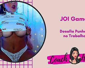 jerk off challenge at work with guided joi game instructions