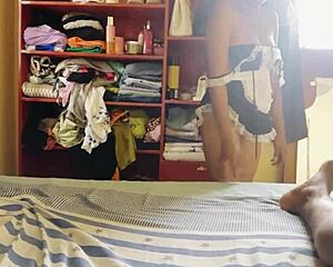 maid's tight asshole stretched raw by huge black cock no lube creampie finish