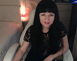 mlady jessy strips sexy lingerie teases pinches nipples caresses clit vibes pussy 😍🔥