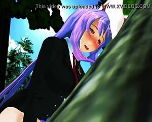 i can't stop strokin my big tits futanari slut reisen's juicy ass n pussy