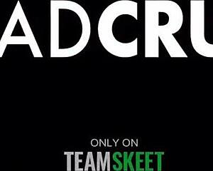 he fucks her mouth deep then pounds her shaved teen pussy hard