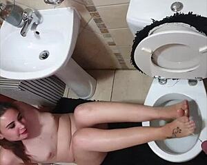 wanna watch me piss on feet over toilet then get footjob and cock sucked?
