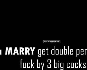 Lua Marry tries fucking three men in BBC DP ATM