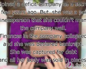 wanna tickle lilly the secretary's nylon feet in the box?