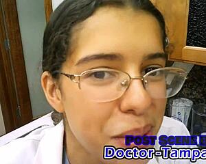 dr tampa films mia and xander's intense gyno exam roleplay backstage pov