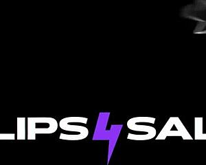 bound brunette angel chokes on scarlett's feet while tied in sensual lezdom pussy licking