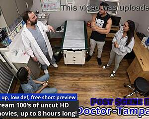 dr tampa films mia and xander's intense gyno exam roleplay backstage pov