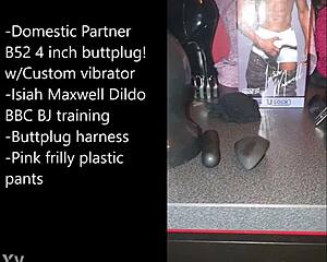 ready to pound my ass with that monster after self-bondage and buttplug prep?