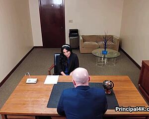 principal, your mature teacher's juicy pussy fits perfect!