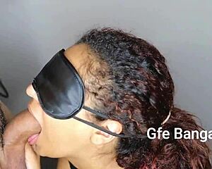 oh man auntie in bangalore gives epic blowjob and squirts on my dick... girlfriend watchin'