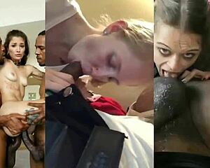 black cocks dominate and stretch tight teen pussies in hardcore interracial compilation ep5