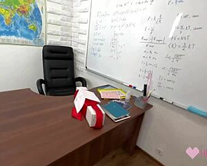 teacher loses poker bet and fucks petite student pussy rough