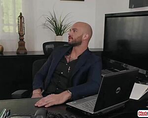 My huge tits tgurl secretary Brittney Kade takes my bday bareback anal