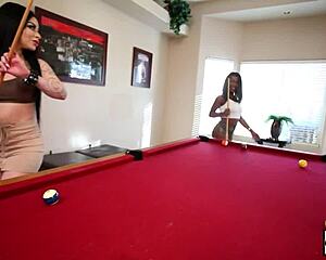 hotties harmonie marquis rides big tits pussy with dirty interracial talk