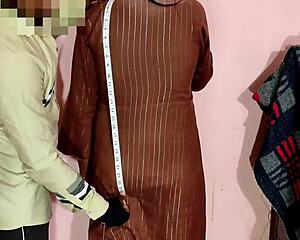 desi bhabhi bends for tailor after his hand slips into her wet pussy