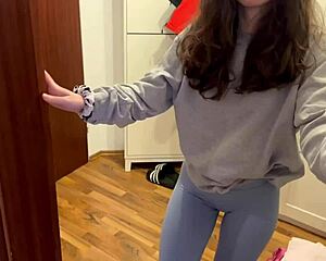 Stepsis Drains Stepbro's Cum Twice in Bent Over Doggystyle Quickie