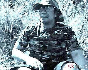 Vietnam vet bangs pretty vietnamese cutie outdoors deepthroat doggy cumshot