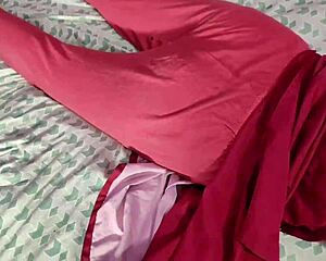 Having wild fun with sexy desi bhabhi at friend's wedding party! 😏🍑💒 Dirty talk and oiled ass domination 🔥👰