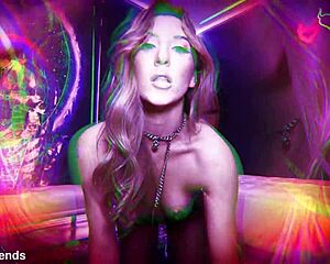 Goth girlfriend addison vodka begs for rough creampie domination drunk riding session