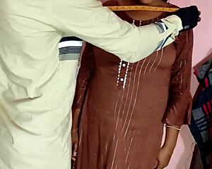 desi bhabhi bends for tailor after his hand slips into her wet pussy