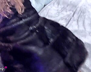 Brunette In Fur Coat Squirts Pussy With Vibrator Close-Up!