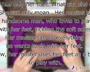 wanna tickle lilly the secretary's nylon feet in the box?