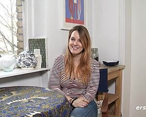 ersties babe in heels fingers shaved pussy watching hot site scene