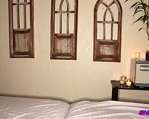 shady spa electra sucks pierced cock after oily handjob massage