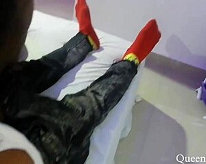 Neighbor's sweet thick ass pussy rides my wet cock during closeup massage!