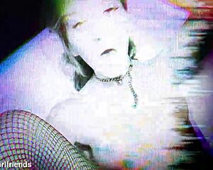 Goth girlfriend addison vodka begs for rough creampie domination drunk riding session