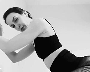 fishnet ass and feet tease you in black and white!