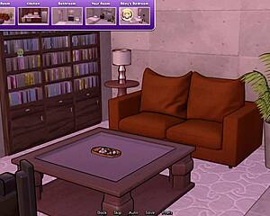 Stuck in the bunker with this sexy femboy ladyboy, game turns into hot shemale action quick