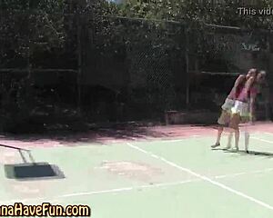 check out this bendy teen getting spanked outdoors at the party