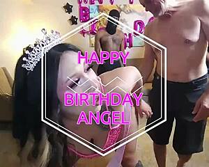 hey nothing beats a birthday cambullbang with ms angelmarie gangbanged hard